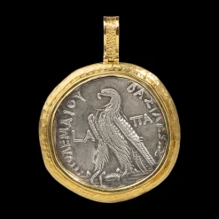 Reversible Roman Eagle Coin Pendant