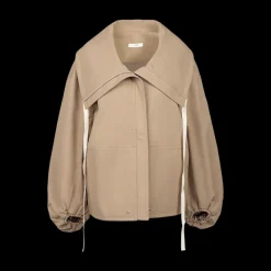 Rolled Collar Oversized Jacket