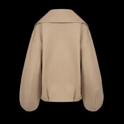 Rolled Collar Oversized Jacket