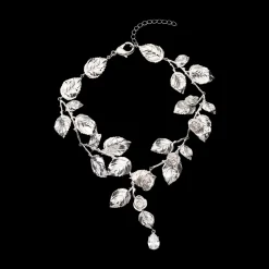 Rose Vine Crystal Necklace