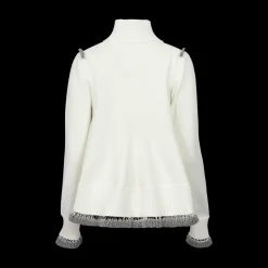 Ruffled-Hem Cardigan