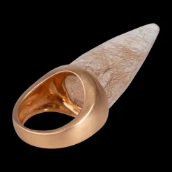Rutilated Quartz Unicorn Ring