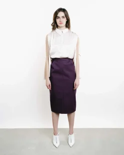 Satin Split Sleeves Top