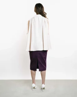 Satin Split Sleeves Top