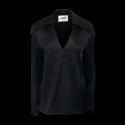 Satin-Crepe Blouse