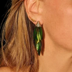 Scarab Bunch Tsavorite Drop Earring