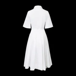 Short-Sleeved Belted Dress