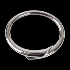 Silver Biseau Bangle Bracelet