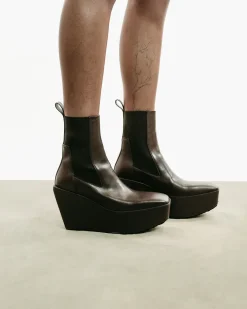 Sliver Platform Beatles Boot