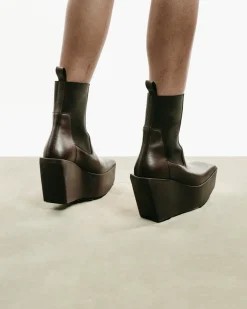 Sliver Platform Beatles Boot