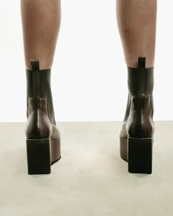 Sliver Platform Beatles Boot