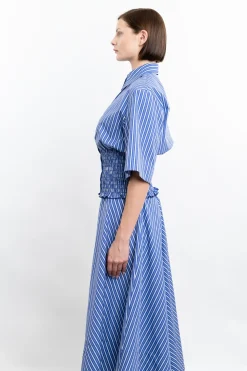 Smocked Button-Up Top