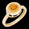 Stones of Wisdom Round Citrine Ring