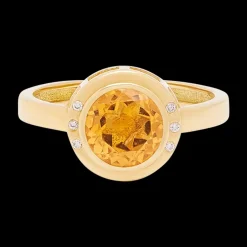 Stones of Wisdom Round Citrine Ring