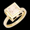 Stones of Wisdom Square Morganite Ring