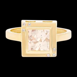 Stones of Wisdom Square Morganite Ring