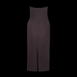 Striped Twisted Midi Dress