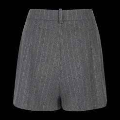 Striped Wool Tailored Shorts