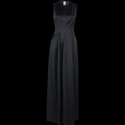 Technical Satin Long Dress