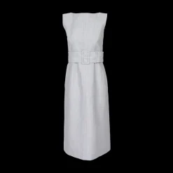 Tonal University Stripe Boat Neck Dress