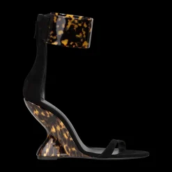 Tortoiseshell Wedge Sandals