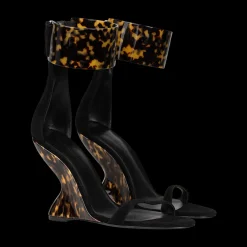 Tortoiseshell Wedge Sandals