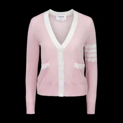 V-Neck Pink Cardigan