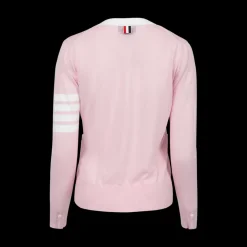 V-Neck Pink Cardigan