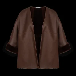 V-Neck Shearling Jacket