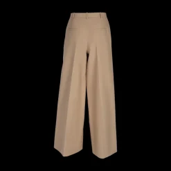 Wide Leg Pleated Trousers