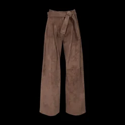 Wide-Leg Belted Pants