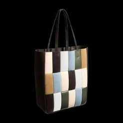 Zoe Patchwork Leather Tote Bag